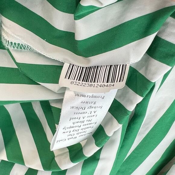 Frank & Eileen Shirley Shirt Top Button Down Stripe Green White Size Medium - Picture 15 of 15